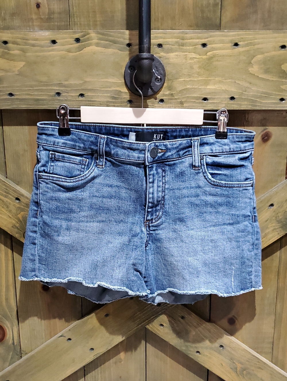 KUT from the Kloth Light Blue Denim Shorts